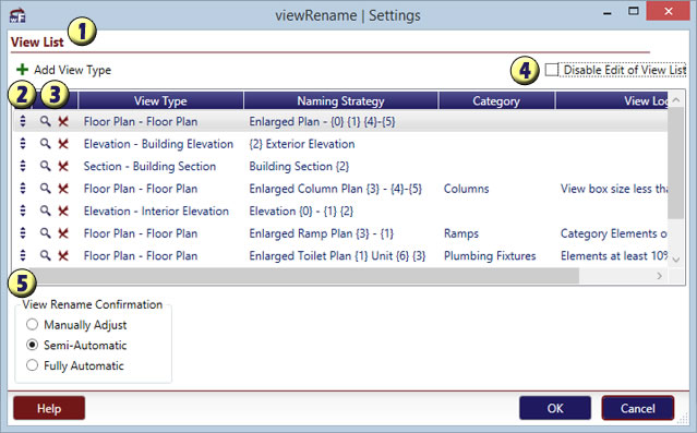 viewRename Settings