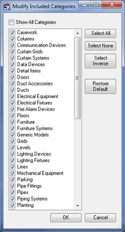 dimensionCheck modify available categories