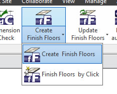 finishFloors create button