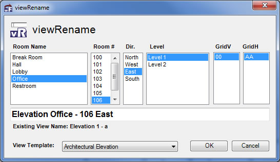 viewRename Dialog
