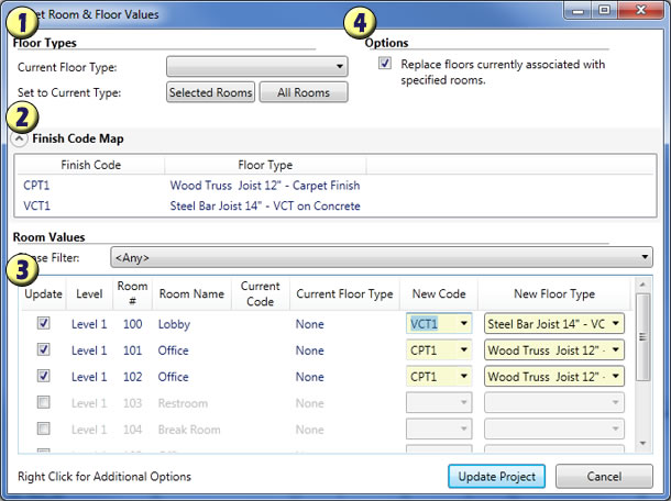 finishFloors Interface