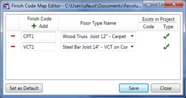 finishFloors Map Edit Dialog