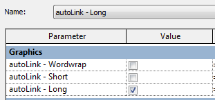 autoLink Sizes