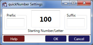 quickNumber Dialog