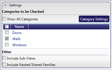 dimensionCheck Settings