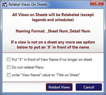 VRM Relabel Dialog