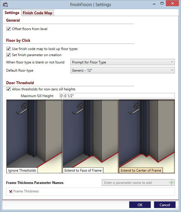finishFloors Settings