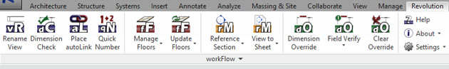 Revit workFlow panel