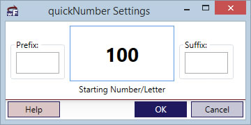 quickNumber Dialog