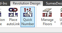 quickNumber Ribbon Button