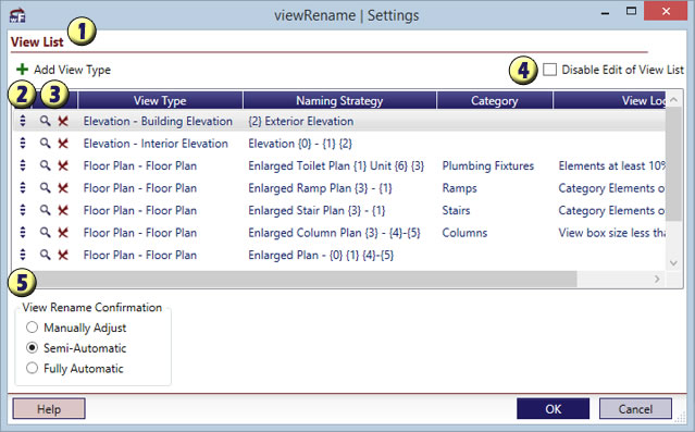 viewRename Settings