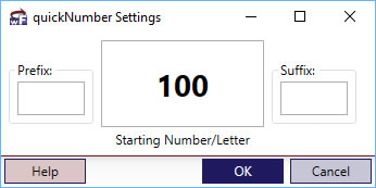 quickNumber Dialog